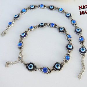 Evil Eye Bracelet Hand Made New.